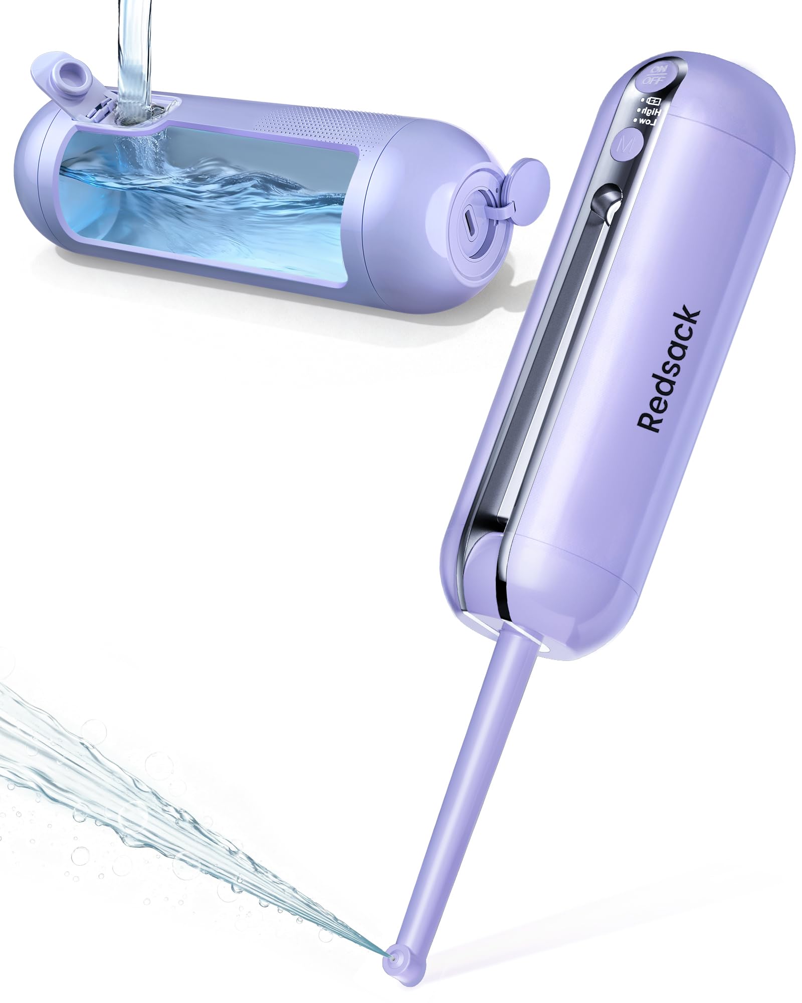 Bidé portátil eléctrico para viajes, botella de higiene íntima por USB-C | Pulverizador, depósito de agua plegable de 200 ml (6,8 oz) para acampada, 2000 mAh, cuidado personal para hombres y mujeres.