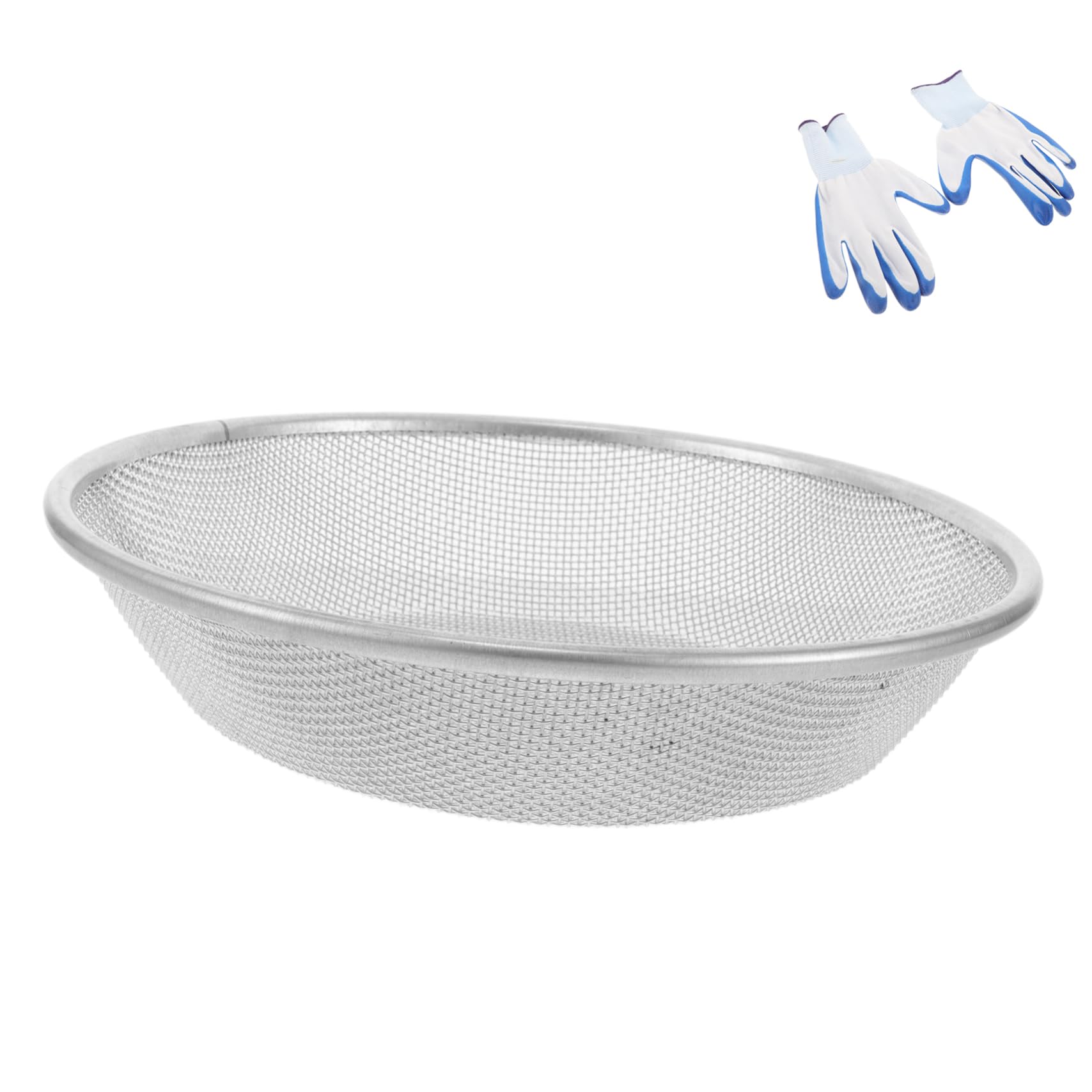 Tamis à Rempotage de Jardin Rond 30cm en Acier Inoxydable