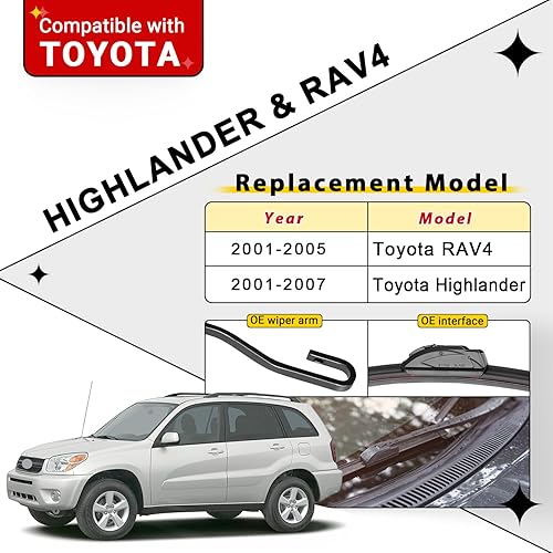 Miniatura 2 de Juego de limpiaparabrisas de repuesto para Subaru Forester 2019, 2020, 2021, 2022, 2023, calidad original de fábrica, para mi automóvil, 26, 17, 14