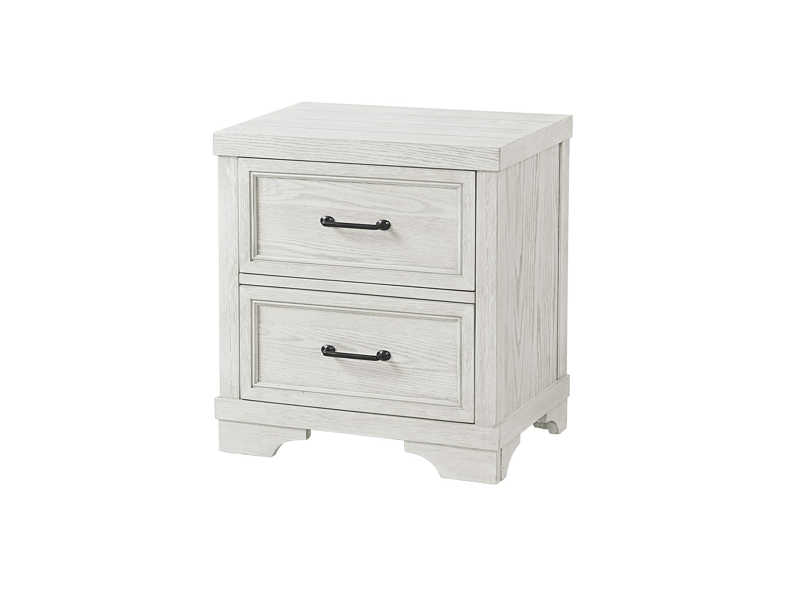 Westwood Design2 Drawer Nightstand, Foundry, White Dove