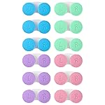 12PCS Colorful Contact Lens Case, Immersion Kit, Leak-Proof Packaging, Suitable for Outdoor Mini Case Screw Top