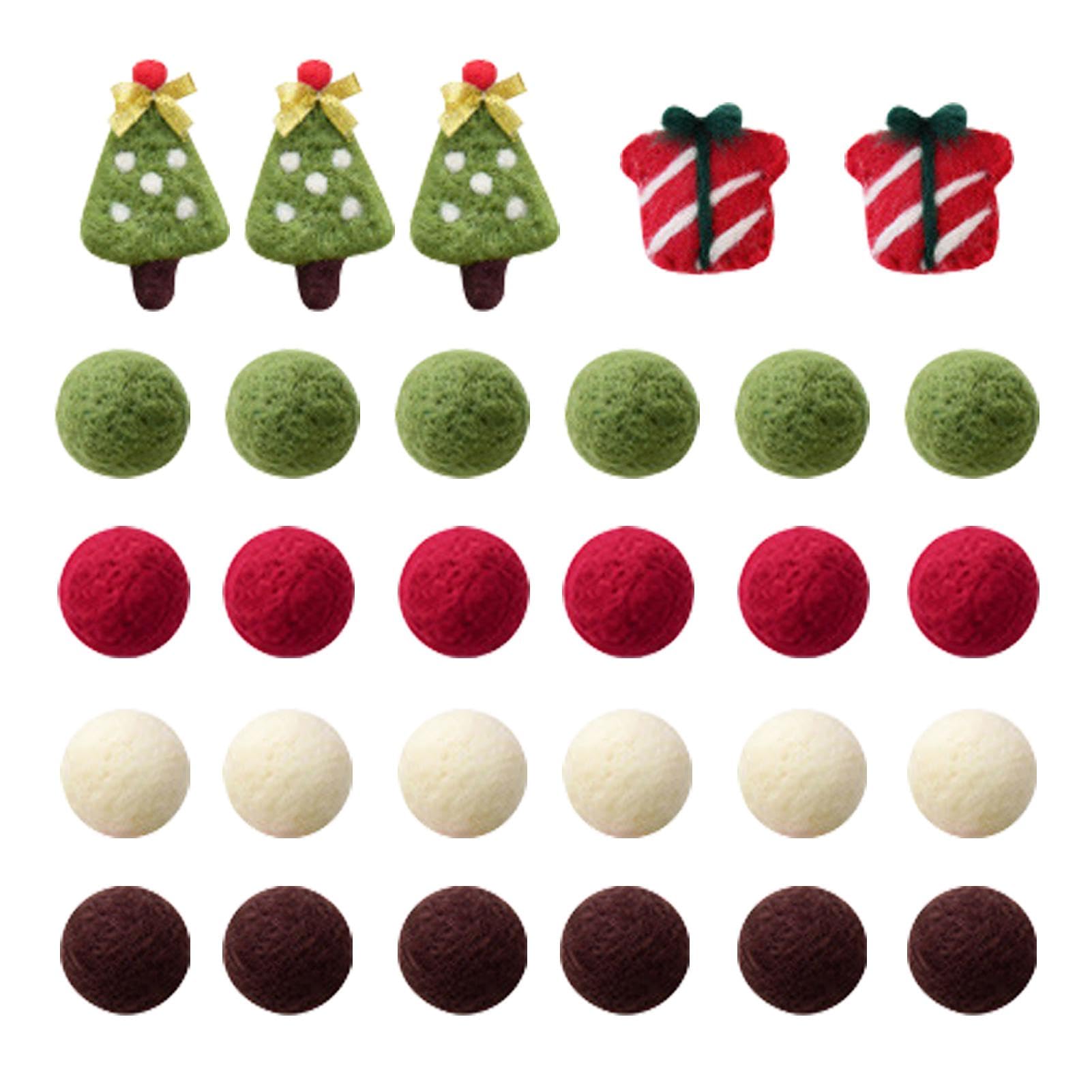 Amazon.co.jp: フェルト クリスマス ボール オーナメント,クリスマス