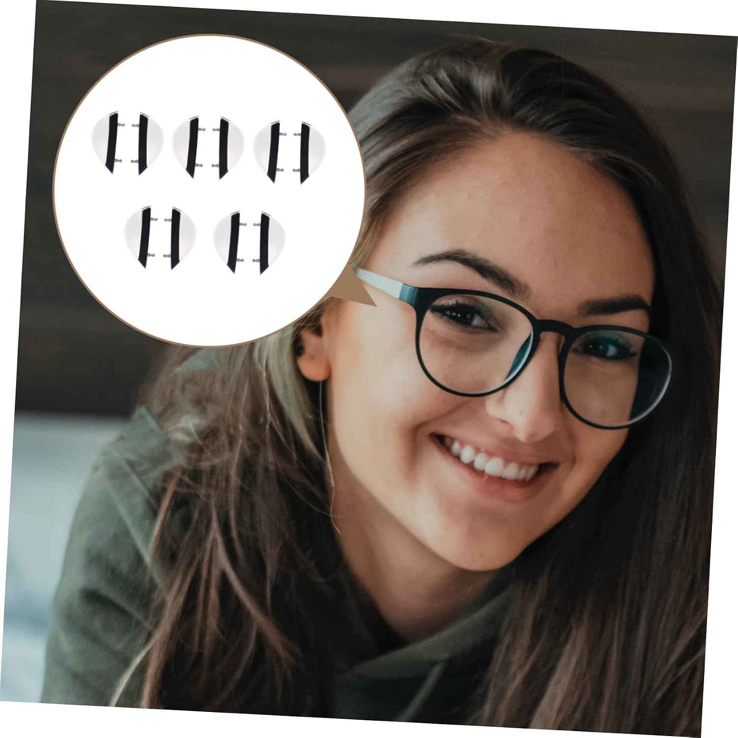 30pairs Non- Eyeglass Nose Pads Nose Bridge Retainers for Comfortable Eyewear Panel Inlay Design Suitable for Sports and Daily Use