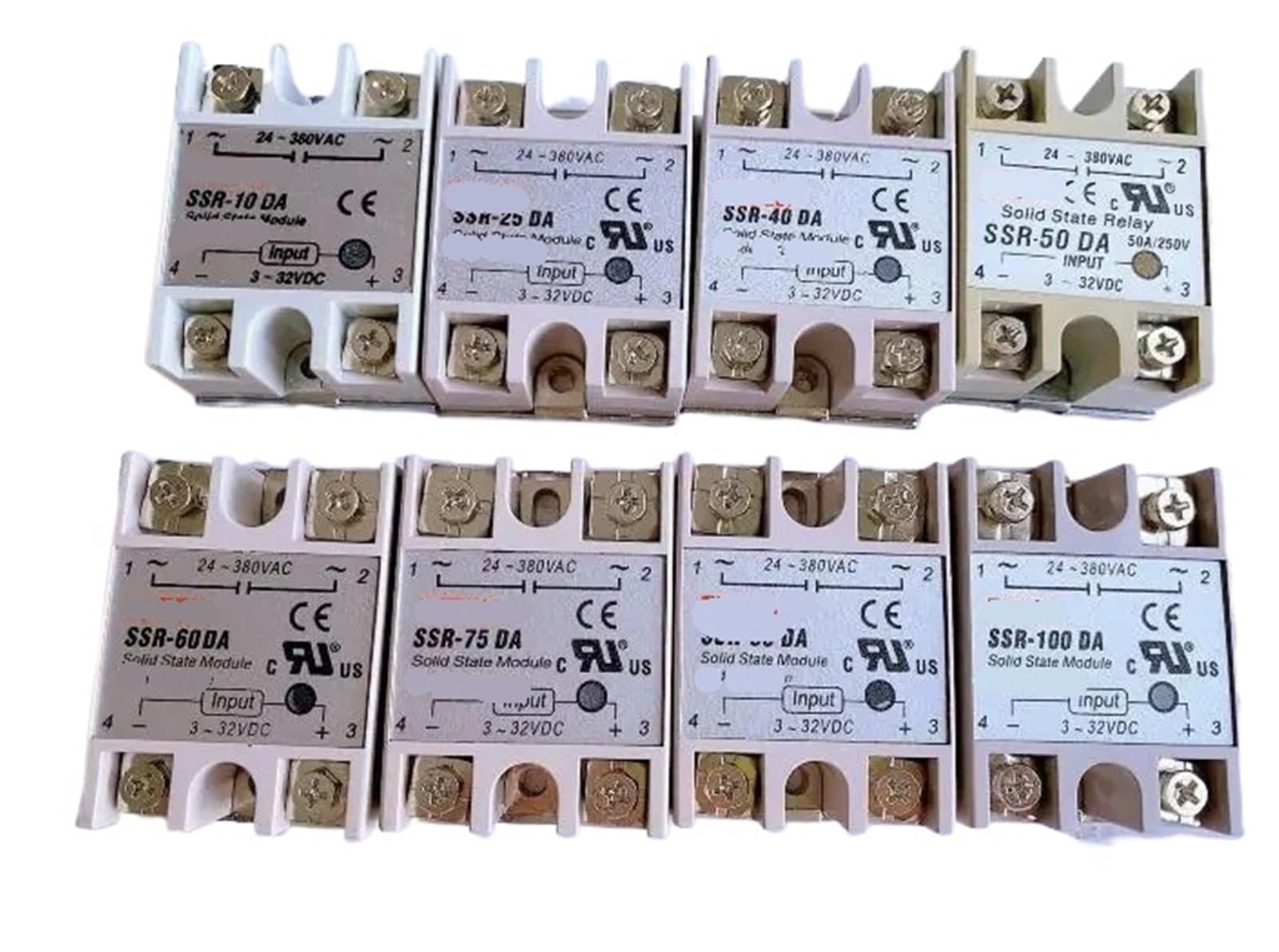 Relais Statique SSR-80DA 3-32V CC 24-380V CA pour contrôle industriel