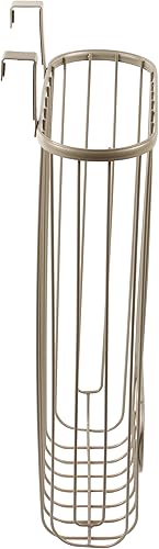 Miniatura 3 de Spectrum Ashley - Soporte para bolsas de plástico (capa de polvo de níquel satinado) - Dispensador de bolsas de comestibles y reciclaje para cocina,