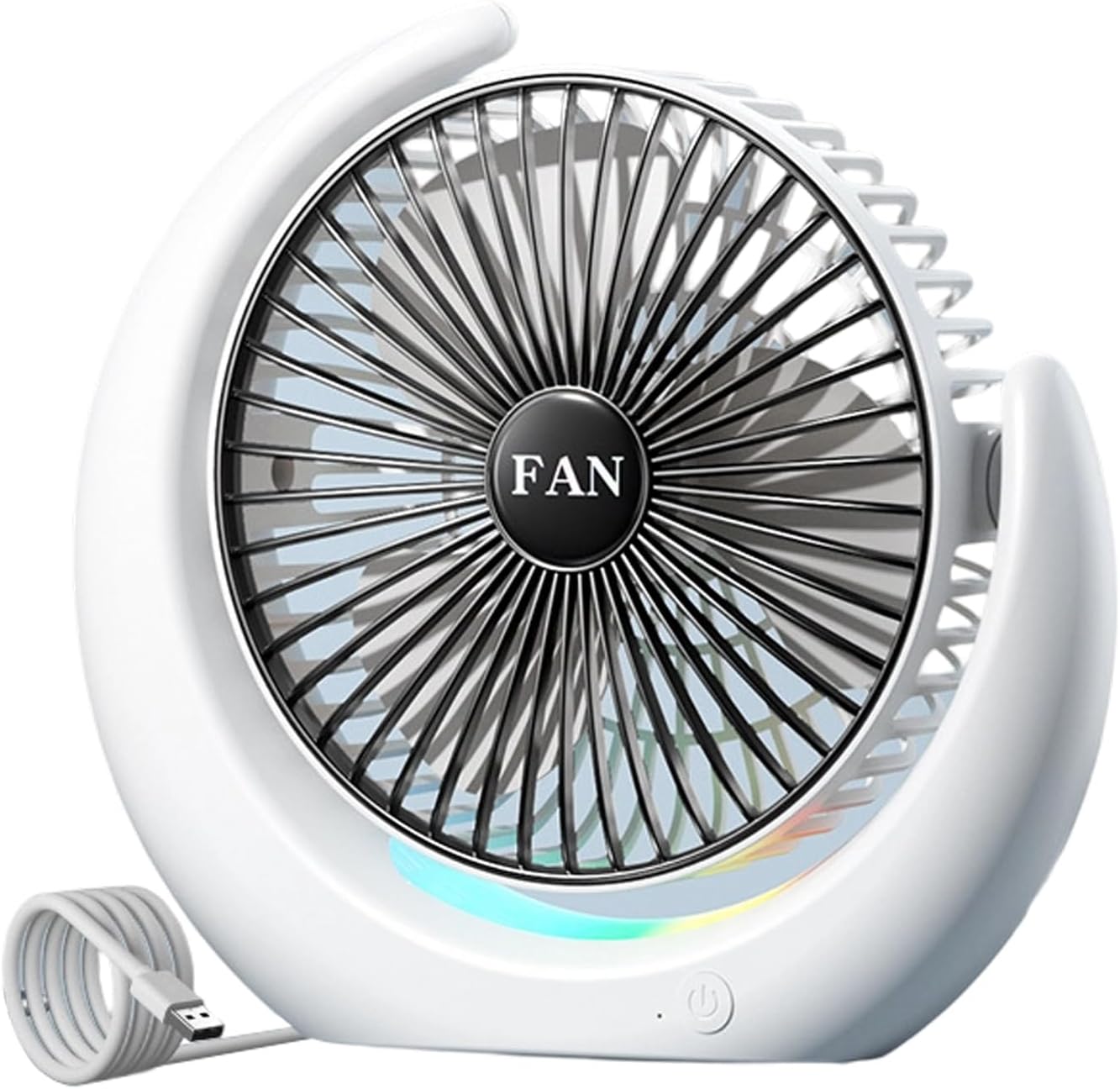 Quiet Desktop Fan Adjustable Light Speed Texture for Home Various Space Home Offices Desk Fan
