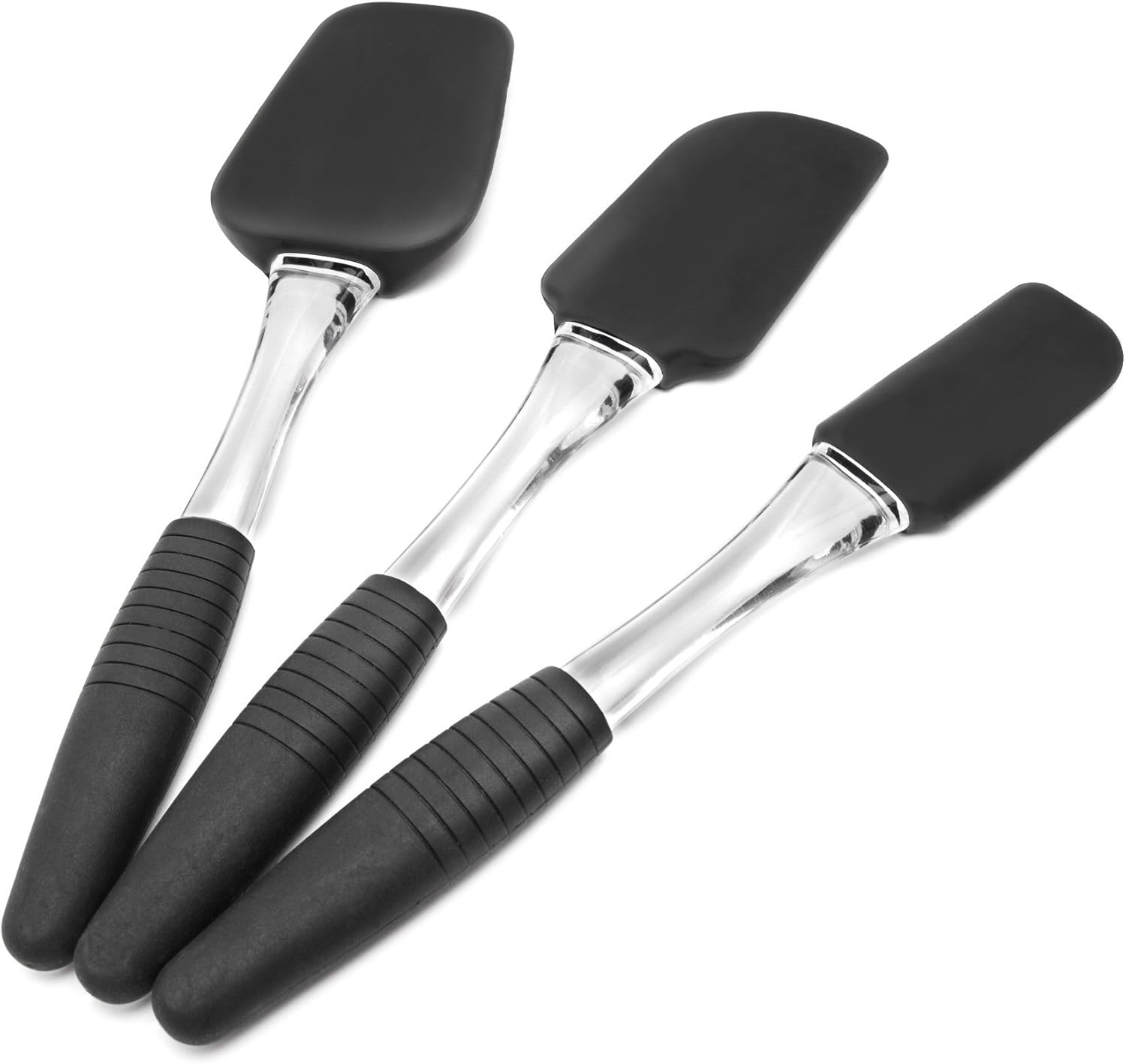 Silicone Spatula Set of 3 by KUM&KUM Rubber Spatula Spoon