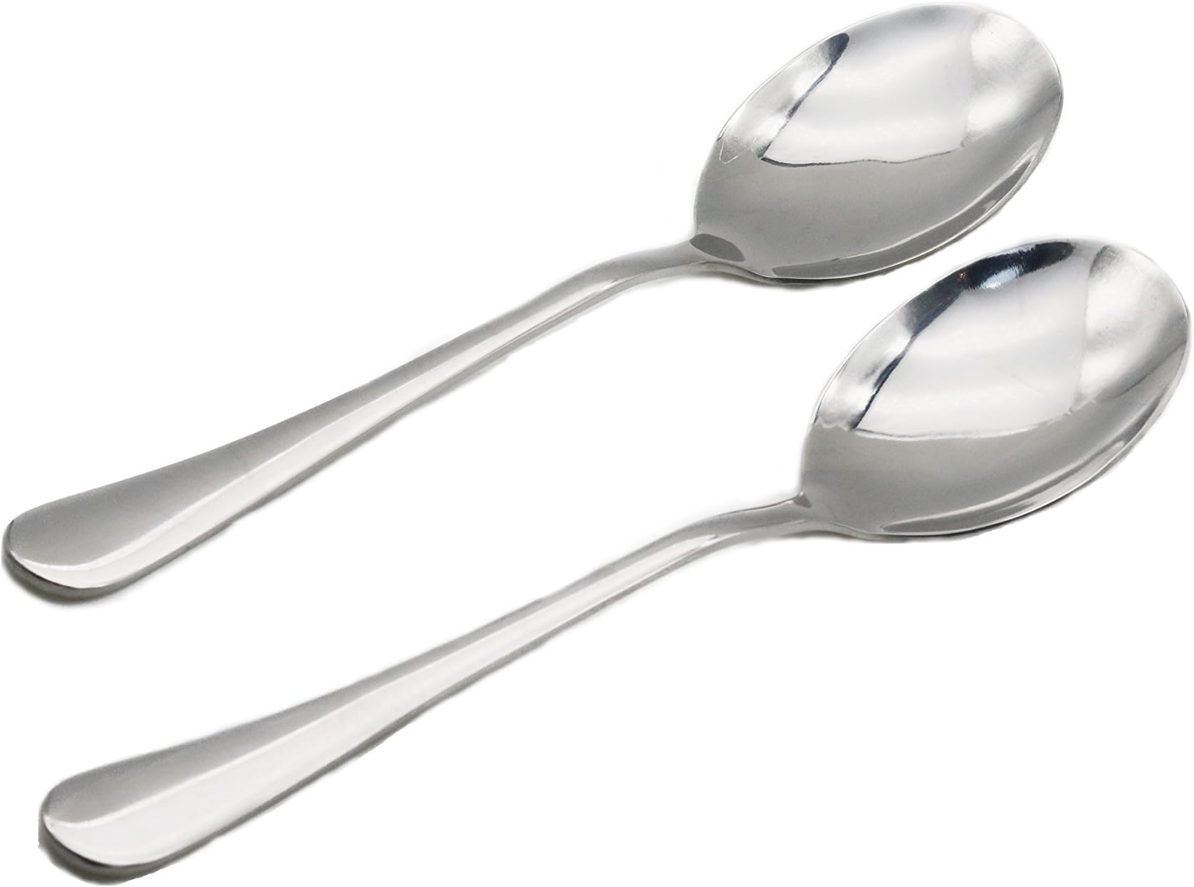 Serving Spoon Sets, Large Spoon Tabletop Flatware Serving Utensil Buffet Banquet Serving Tablespoons(Pack in 2), Mirror-Polished Stainless Steel