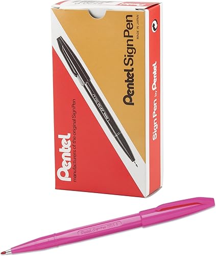 Miniatura 3 de Pentel Bolígrafo de punta de fieltro juego de 12 colores surtidos S520-12