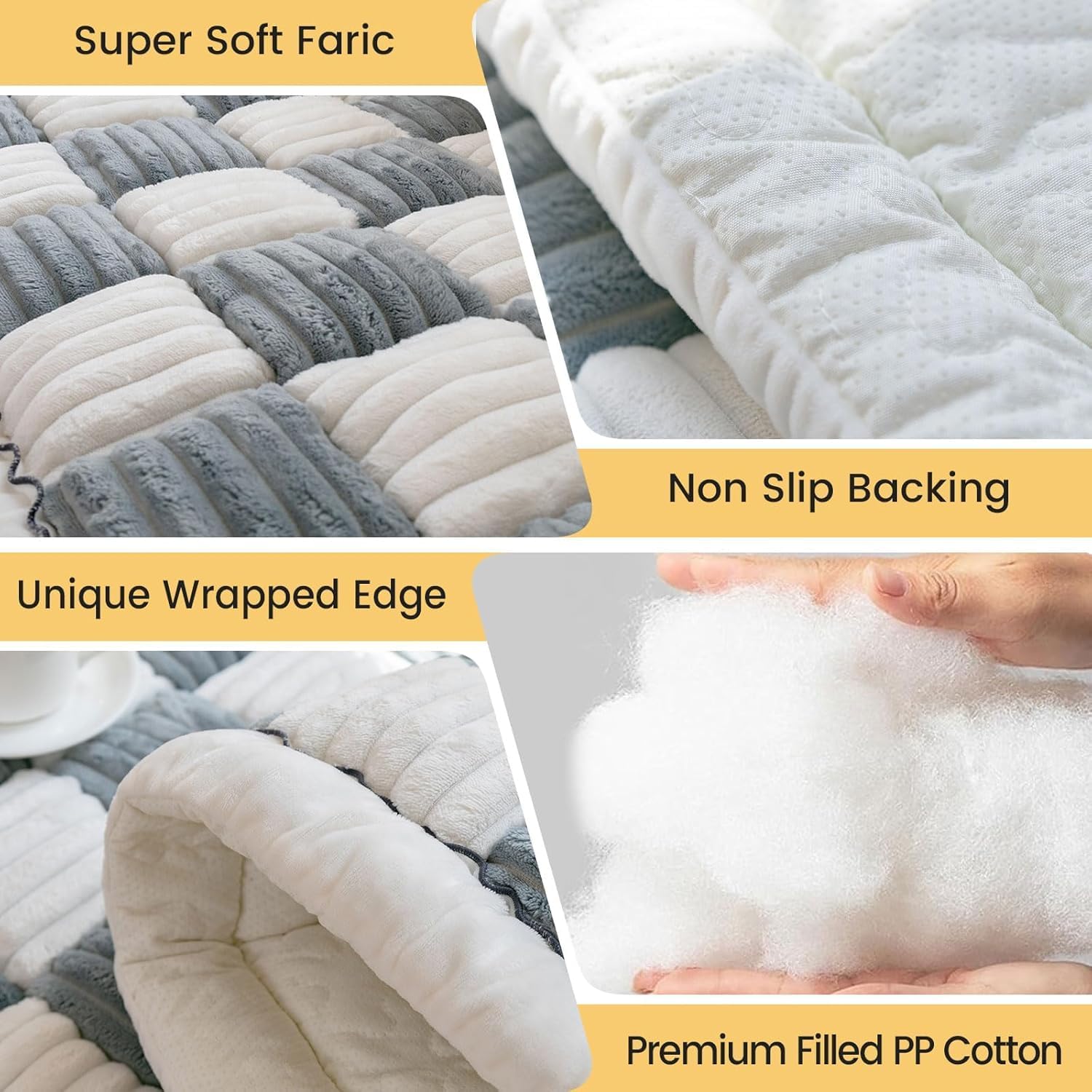 LiveGo Couch Cover for Dogs Washable, Sofa Cover Protector, Couch Covers for 3 Cushion Couch Sofa Pet Friendly, Soft, Non Slip (Cream Blue, 70x150 cm / 27.6x59.06 in)