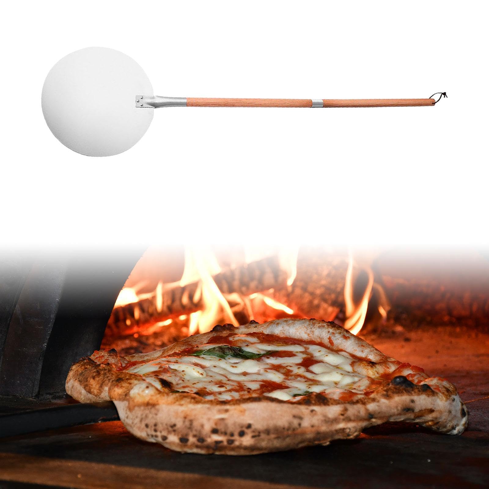 Pala per pizza con conservazione efficiente, facile da usare e da cuocere, porta l'esperienza della pizzeria a casa, realizzata in lega di alluminio,