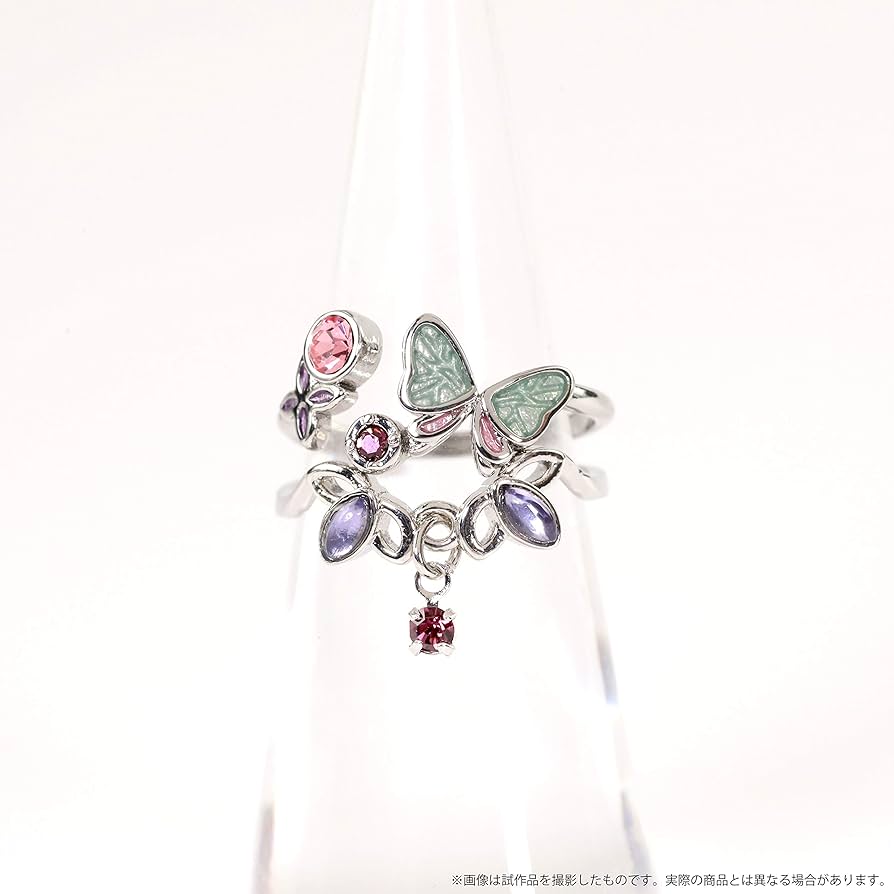 鬼滅の刃　胡蝶しのぶ シルバーリング 11号　鬼滅の刃×THE KISS 鬼滅の刃 胡蝶しのぶ シルバーリング 11号 鬼滅の刃×THE KISS