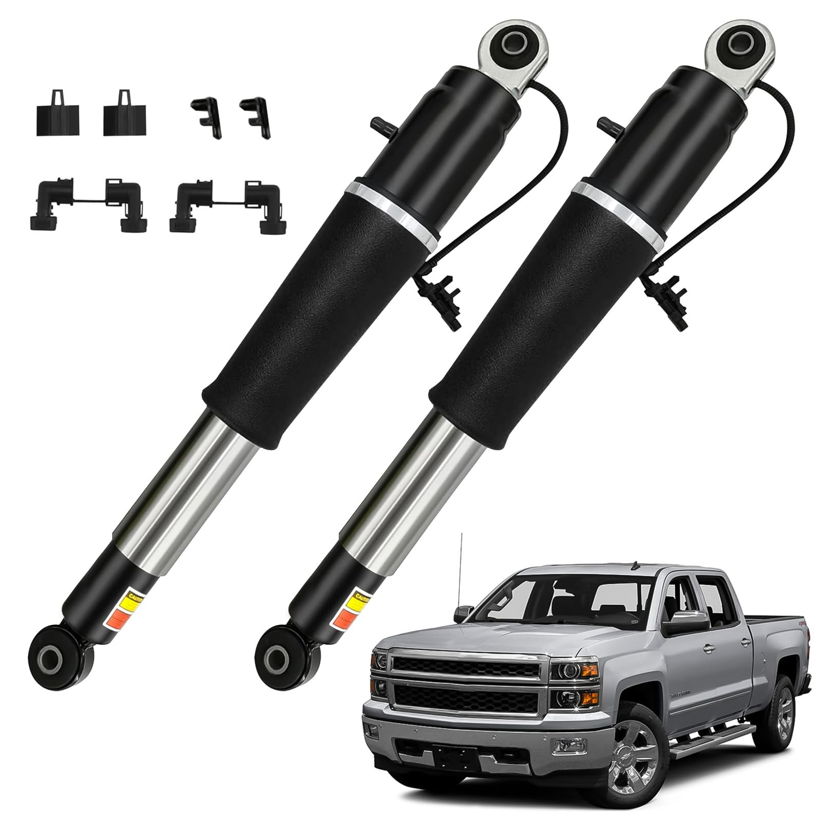 BOMLING 84176675 Rear Air Shock Lift Struts Absorber Compatible with 2015-2021 Chevy Tahoe GMC Yukon XL Cadillac Escalade ESV Chevy Suburban Replaces