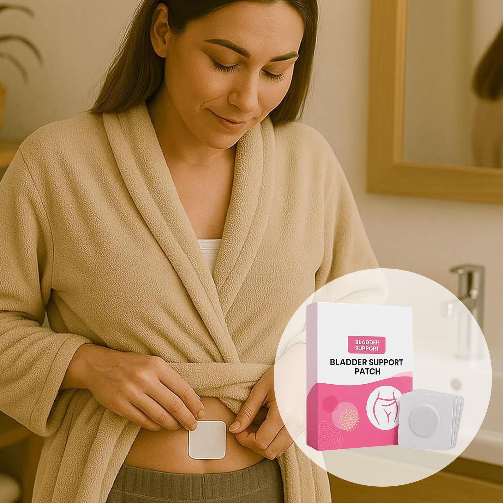 Patch di controllo della vescica Supporto per perdite urinarie Patch traspirante per la salute della vescica Riduttore di frequenza per minzione Cura confortevole per lavoro viaggi uso quotidiano