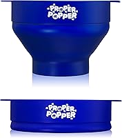 Vista 5 de La original Proper Popper - Palomera de microondas para palomitas de maíz, fabricada en silicona, cuenco plegable sin BPA y apto para lavavajillas