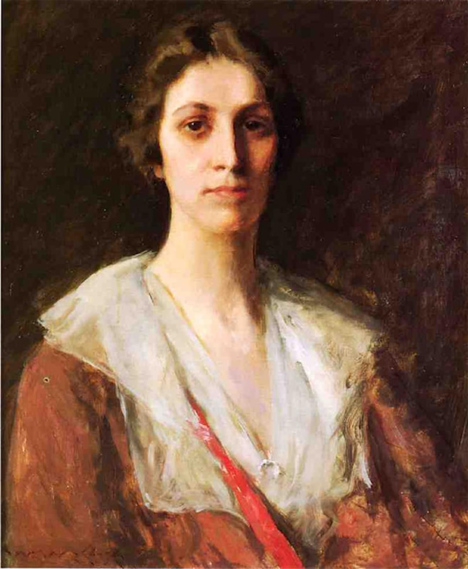 ARTXLXXBN Famous Painting Canvas Artwork Graffiti Print Miss Mary Margaret Sweeny by William Merritt Portrait Canvas Image for Home Decor 60x90cm