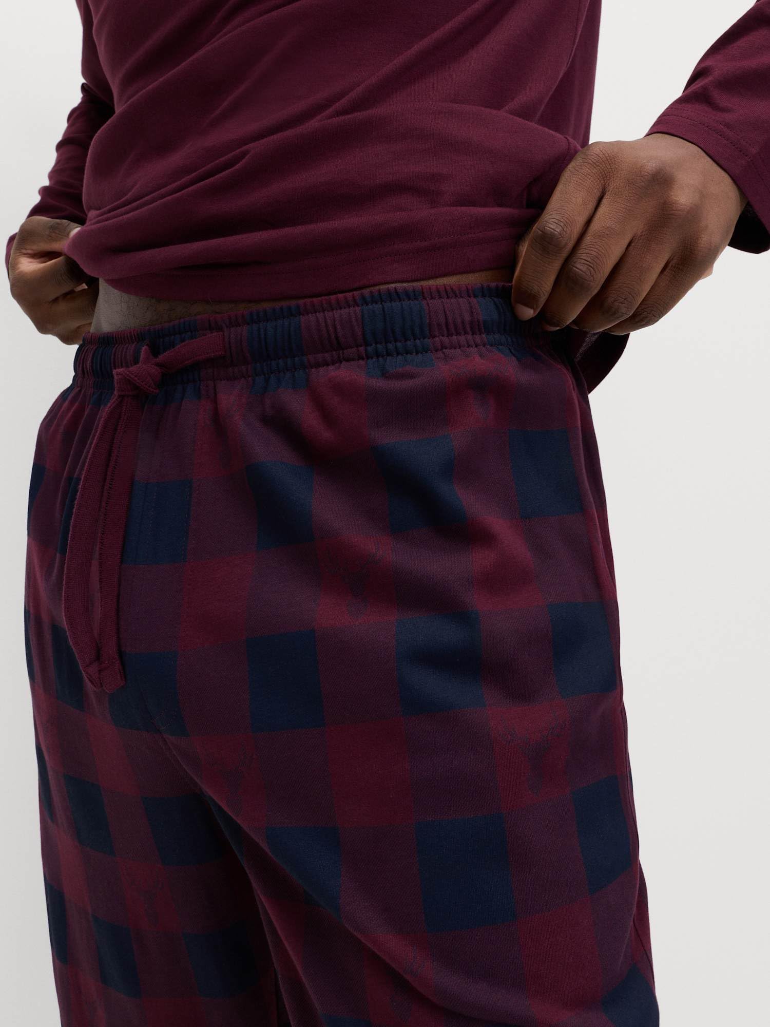 Marks & Spencer Pantalones de Pijama Cómodos de Algodón Puro para Hombre, Cintura con Cordón, con Bolsillos