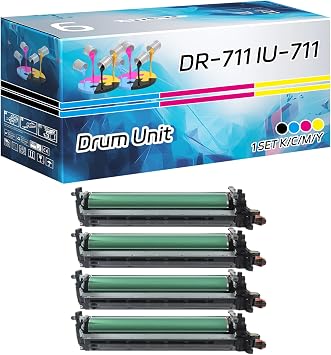 DR-711 IU-711 Drum Unit Compatible for Konica Minolta bizhub 654 754 C654 C654e C754 C754e Printers, High Yield 310000 Pages, Contains Chip, High-Definition Printing Multicolor