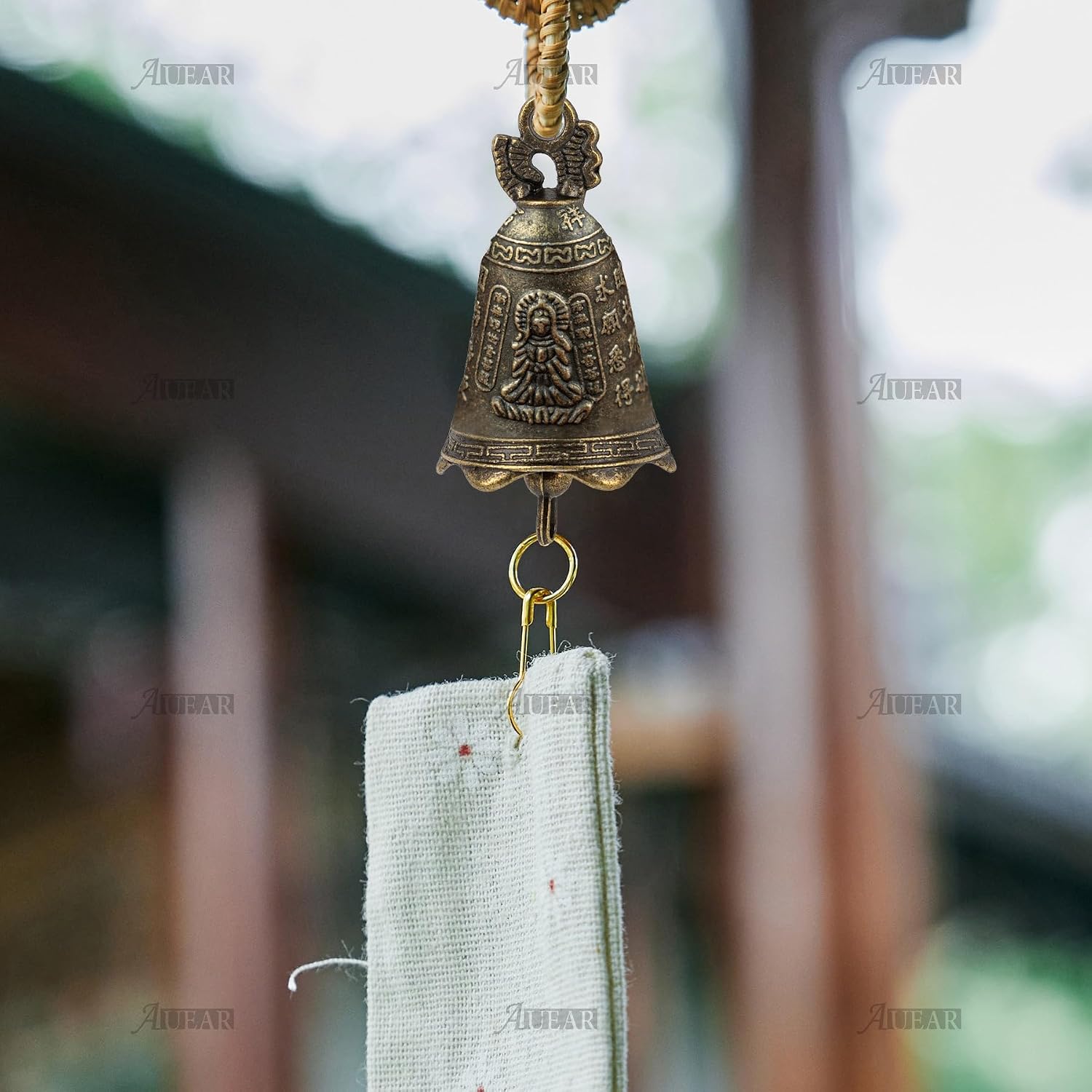 AUEAR, 20 Pieces Antique Bronze Tinkle Bells 0.9x1.57 Inch Vintage Buddhism Bell for DIY Wind Chimes Decor