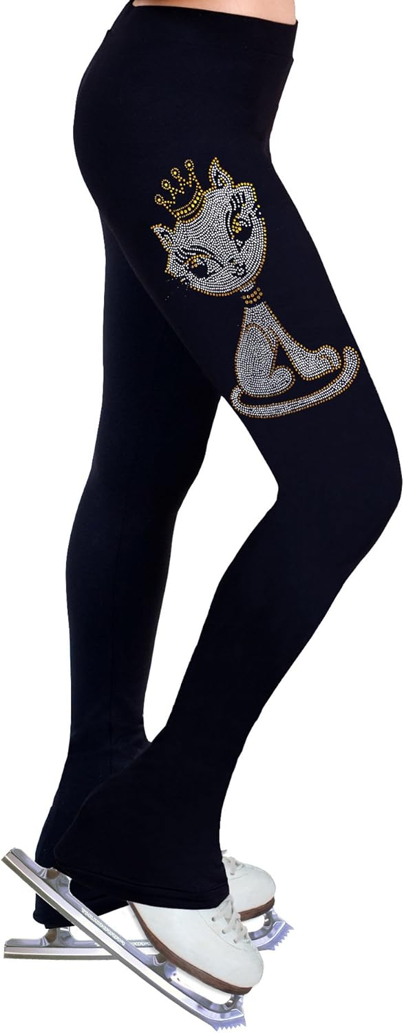 NY2 SPORTSWEAR Figure Skating Practice Pants with Rhinestones R11 - Child Sizes