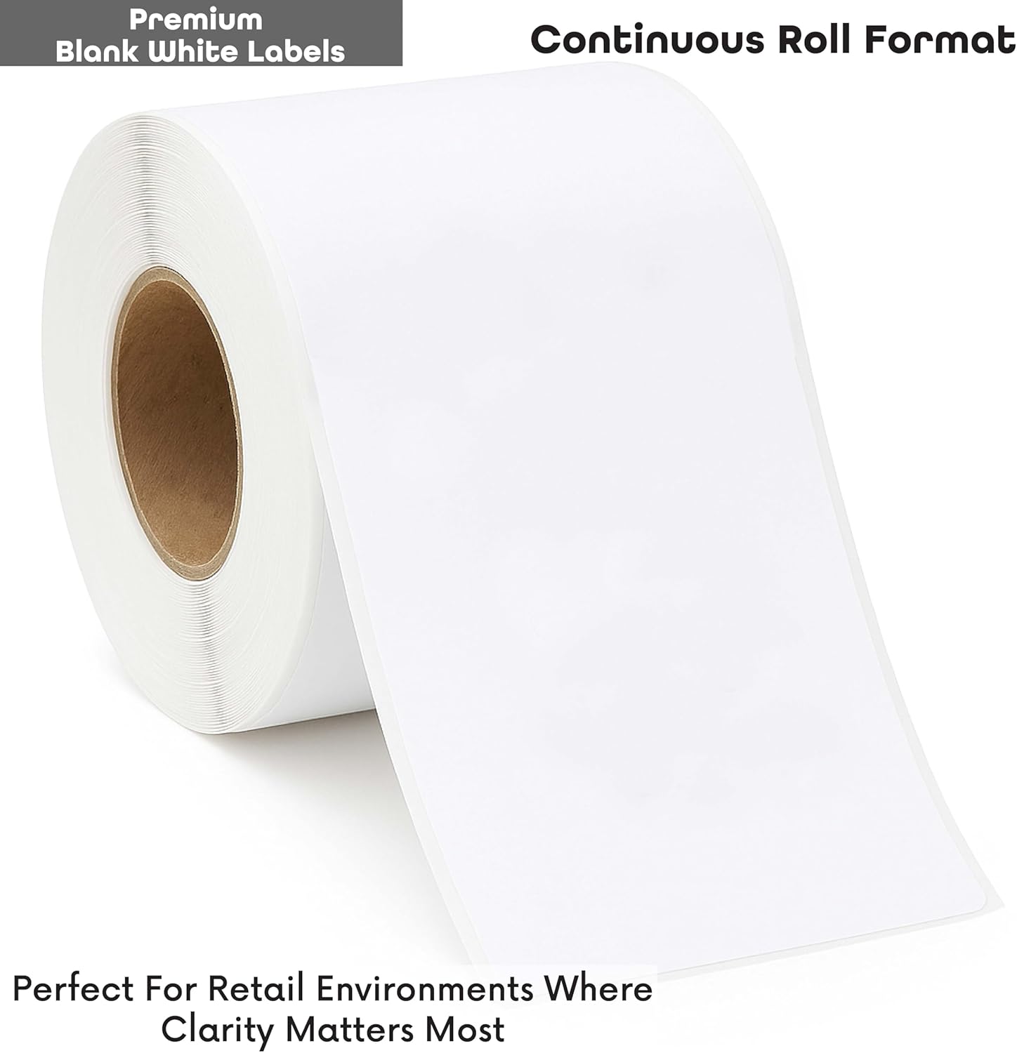 Aquos Globe Ishida Scale Label GL-4680 Continuous Label Roll | Replacement Printing Labels | Blank Labels Roll | 12 Rolls