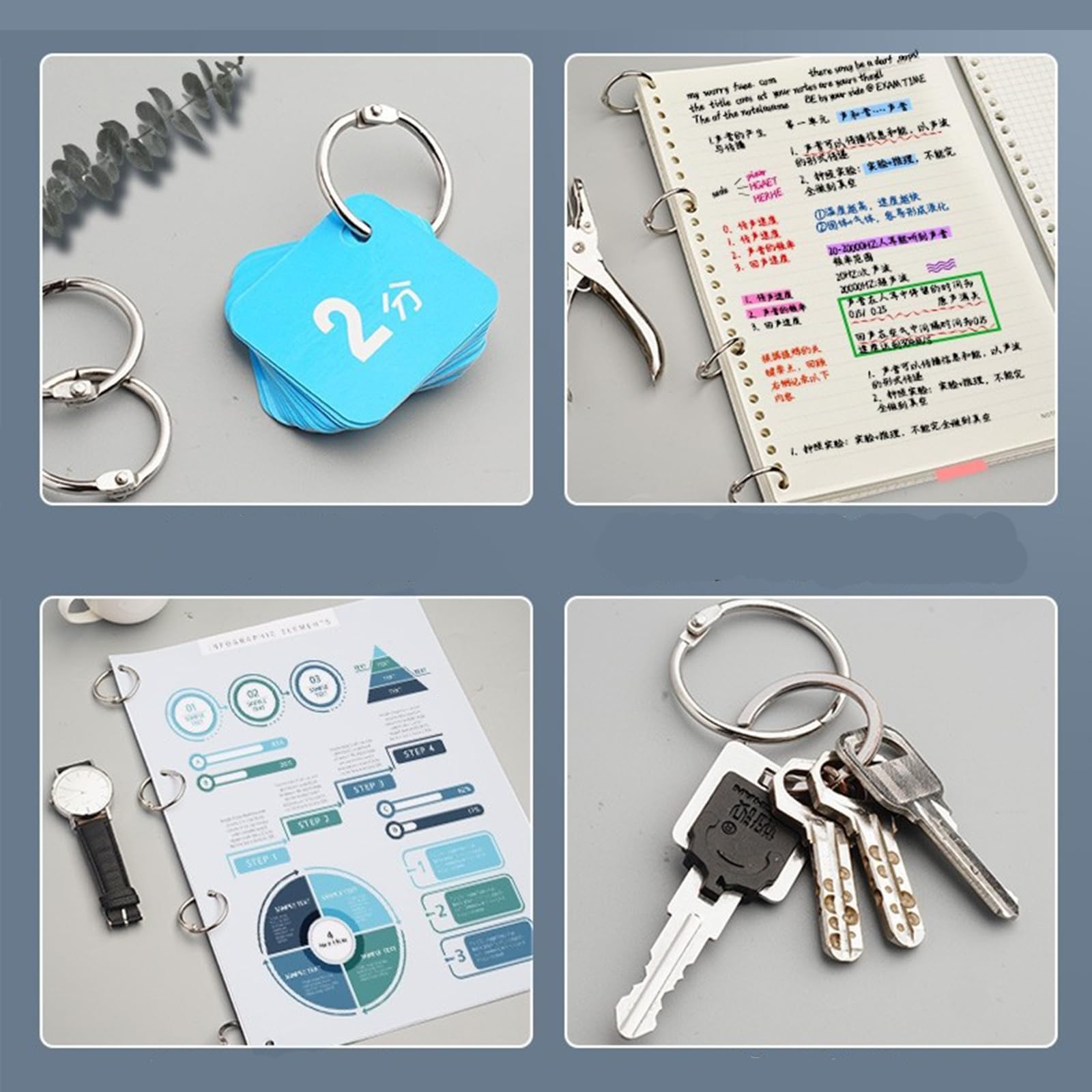 Anneau Métal Nickelé 20 Mm - OUVERT Par 100