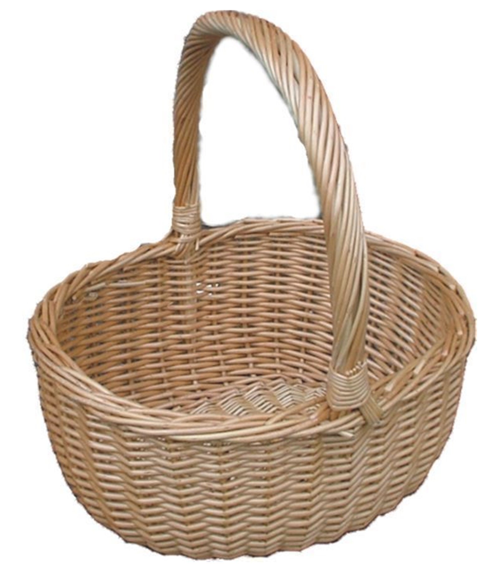 Red Hamper Child Buff Hollander Shopping Basket - Willow Wicker - 14x28x24cm