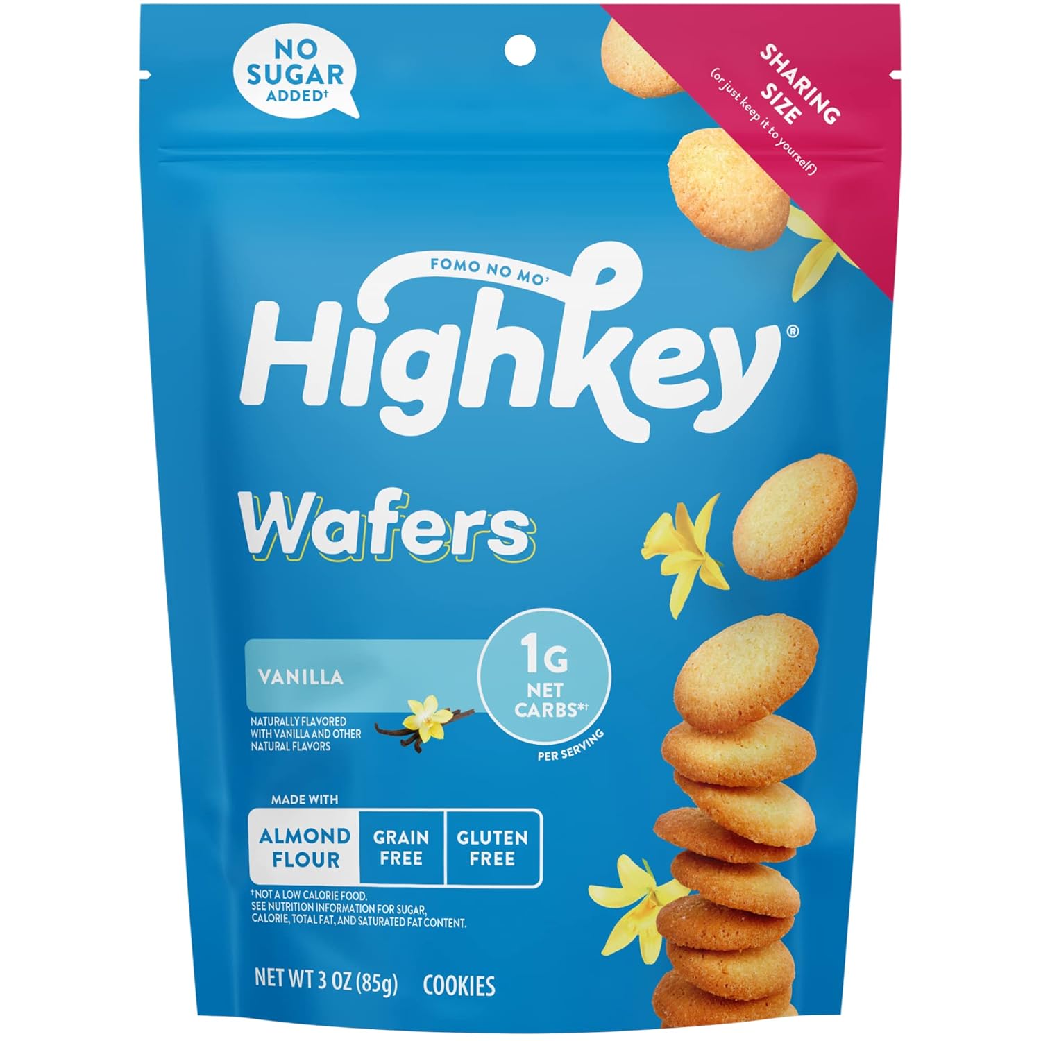 HighKey 3oz Vanilla Wafer Cookies Grocery & Gourmet Food