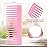 Large Hair Detangling Comb Wide Tooth Comb for Curly Hair Wet Dry Hair, No Handle Detangler Comb Styling Shampoo Comb (Cyan, Pink)