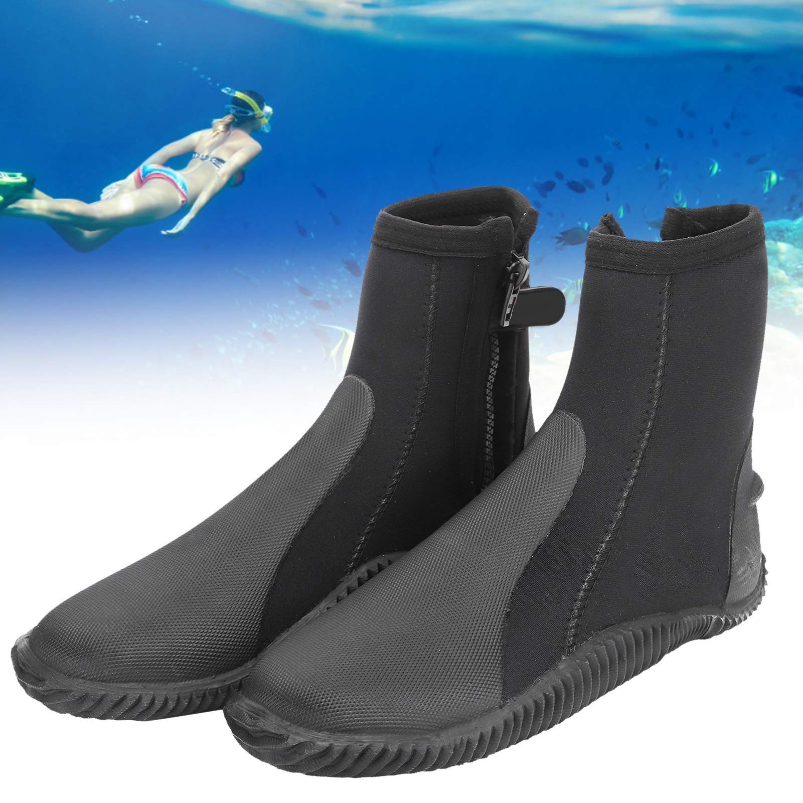 Buty do Nurkowania z Neoprenu 5 Mm z antypoślizgową konstrukcją,