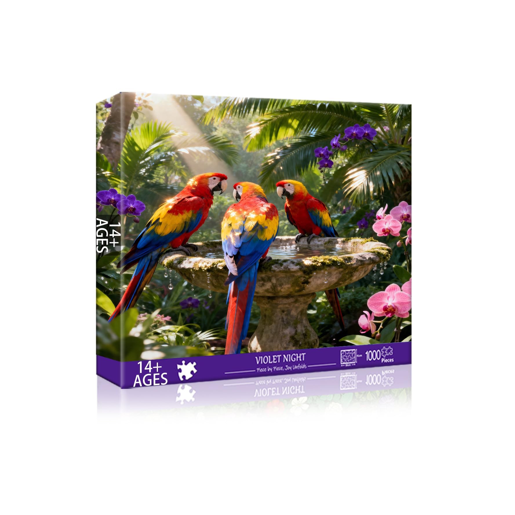 Reofrey Puzzles for Adults 1000 Pieces -TROPIC PERCH, Challenging Impossible Jigsaw Puzzles, Classic Puzzle for Fun Family Game & Unique Home Decor (21.7 x 19.3 inch/55x49cm) Idea