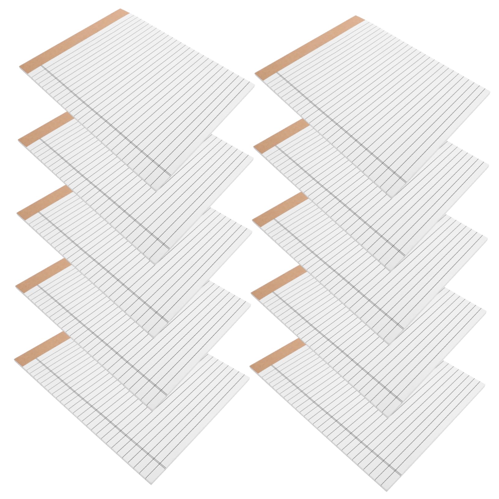 DOITOOL 10stücke Schreibblöcke im Legal-format Doppelseitig Liniert Weißes Papier Seiten pro Block zum Abreißen für Zuhause Schule und Büro