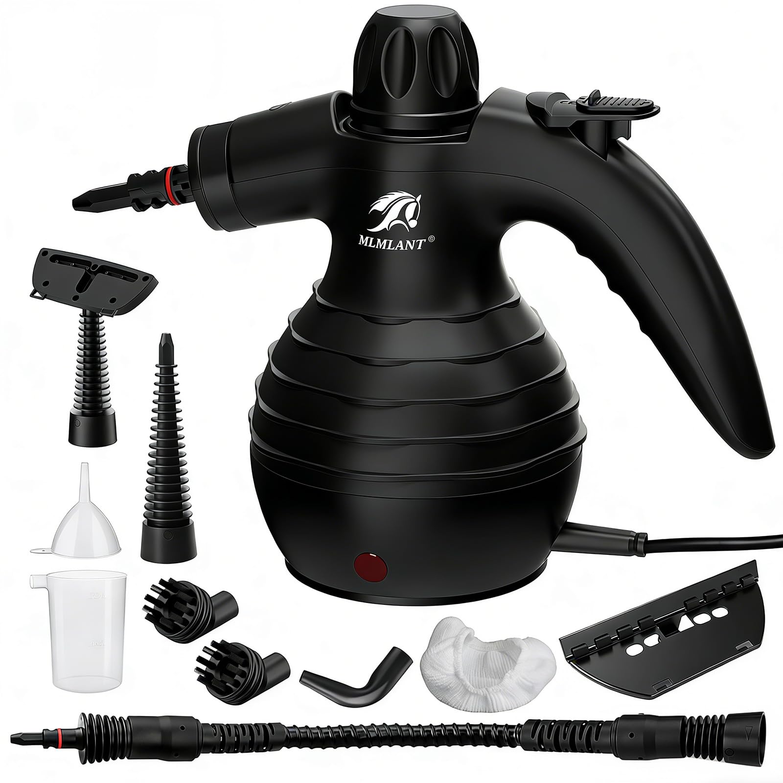 MLMLANT Handheld Steam Cleaner, Multi-Purpose Steamer with Safety Lock and 10 Accessories, Ideal for Kitchen Countertop, Bathroom Tile, Sofa, Window, Floor Cleaning