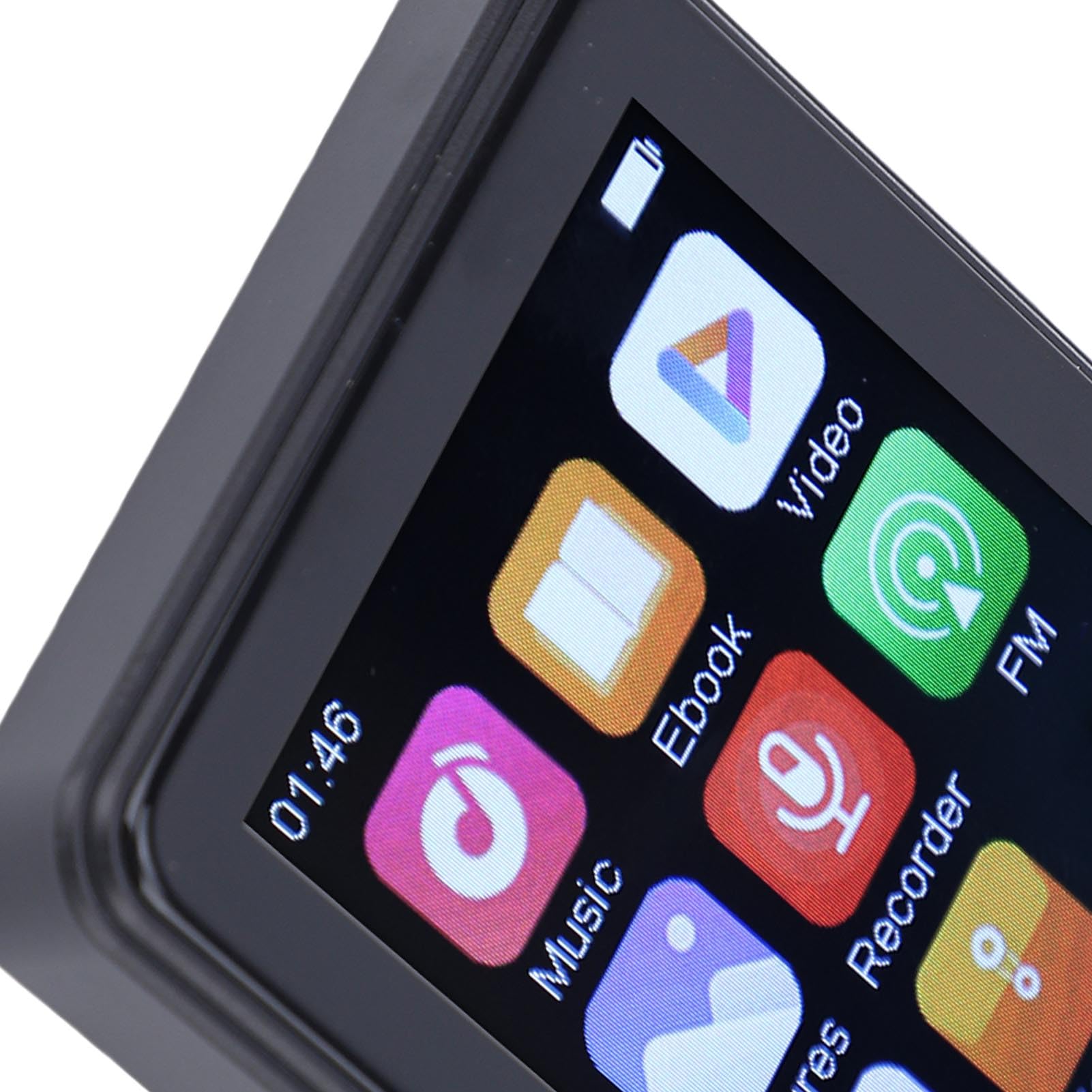 Asixxsix Lecteur Multimédia Portable 2,4 Pouces avec écran Tactile, 64 Go