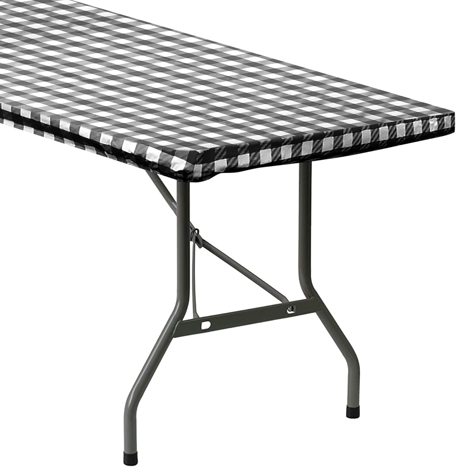 Sorfey Indoor/Outdoor Vinyl Elastic Edge Fitted Tablecloth