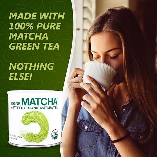 Miniatura 2 de Drink MatchaTé Matcha verde en polvo orgánica USDA100 puro té matcha verde en polvonada añadido Verde Matcha