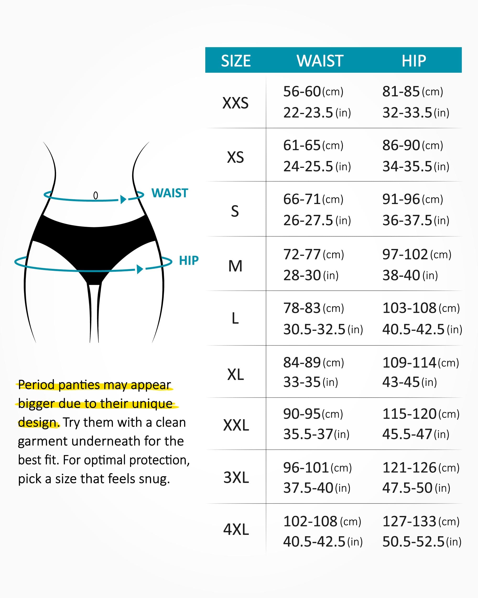 Neione Mujer Bragas Menstruales Braguita Bikini Menstrual Regla Disponible en Tallas Grandes — view 6