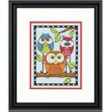 Dimensions 70-65159 Owl Trio Counted Cross Stitch Kit, 5
