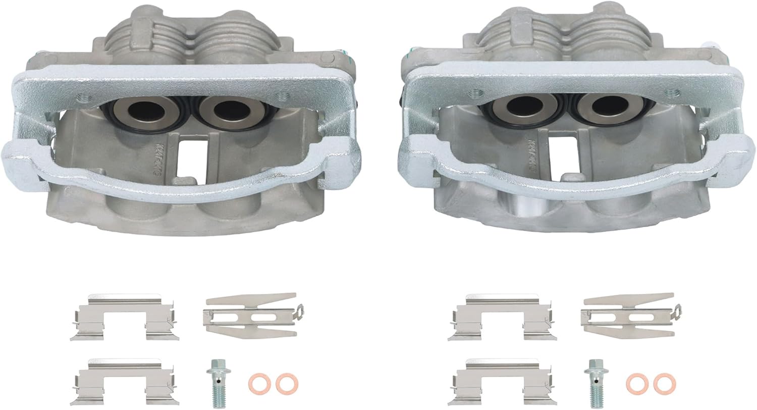 2Pcs Disc Brake Caliper with Bracket Replacement for Mustang 2003-2004 Front Driver and Passenger Side 18-B4839 18-B4838