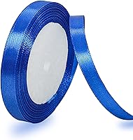 Vista 33 de Cinta de satén dorada de 3/4 pulgadas x 25 yardas, cinta de tela de color sólido para envolver regalos, manualidades, fabricación de lazos