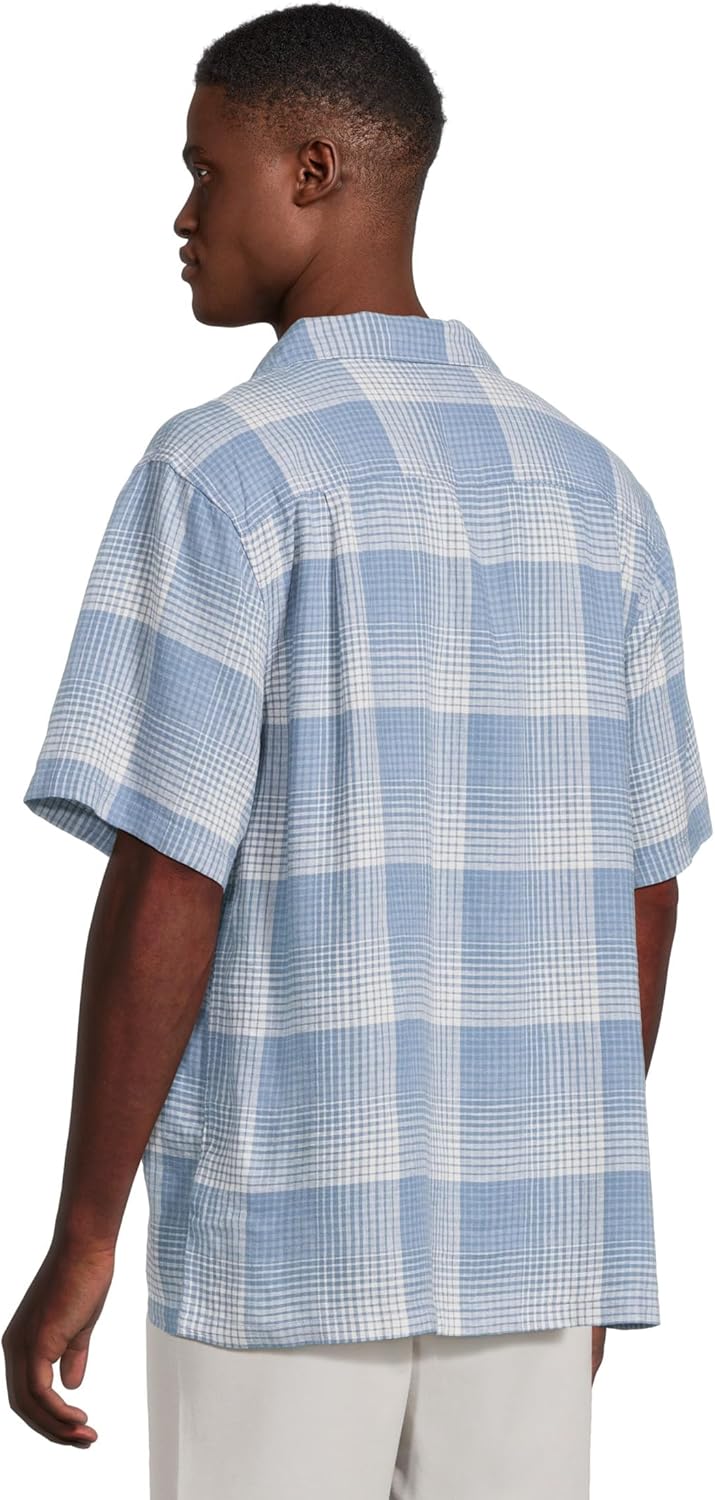 Pendleton Men's Linen Camp Shirt Short Sleeve
