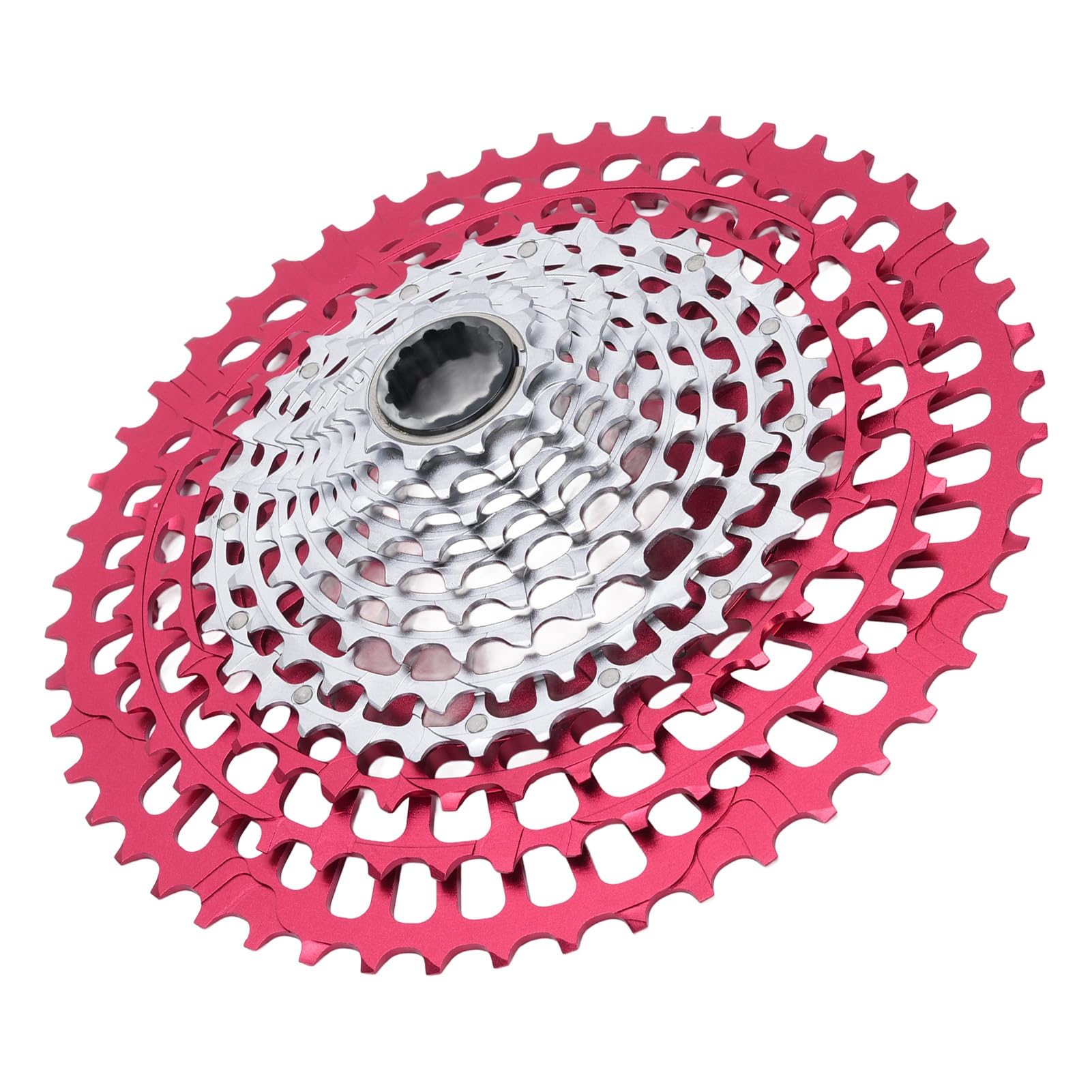 Cassette de Bicicleta de 12 Velocidades 10-51T Cassette de Diseño Hueco Liviano con Construcción de Acero de Aleación de Aluminio para Sistemas SX NX GX XX1 Eagle