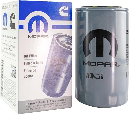 Primary Engine Oil Filter Compatible with 2004-2010 Dodge Ram 2500 Ram 3500 2009-2010 Ram 4500 2008-2010 Ram 5500 2012-2024 Ram 2500 2011-2023 3500 2011-2020 4500 5500