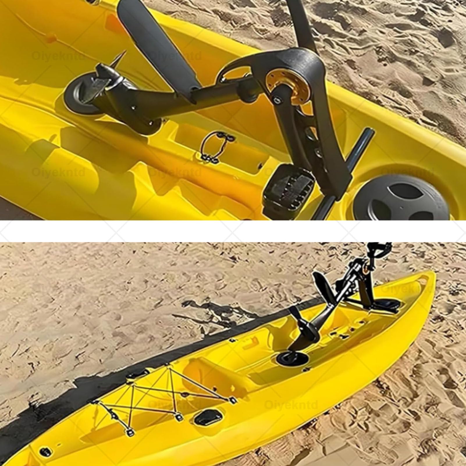 Sistema di propulsione a pedale kayak con timone per pesca e caccia, compatibile con tavole gonfiabili per adulti e bambini, robusto e affidabile