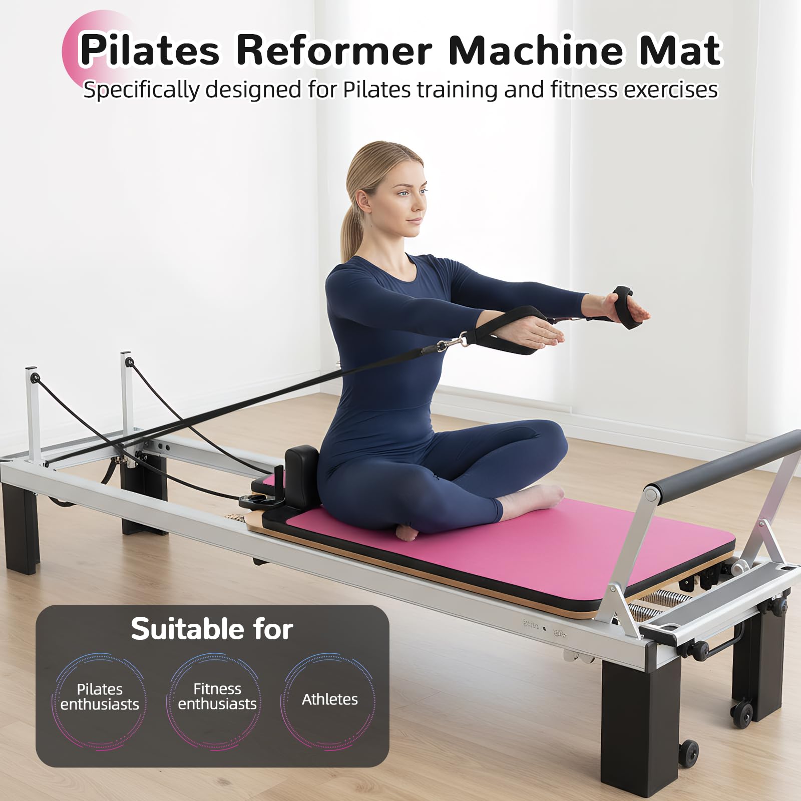 Pilates Reformer Mat Cover - Non-Slip -7 Pilates Reformer Mat Cover - Non-Slip -7