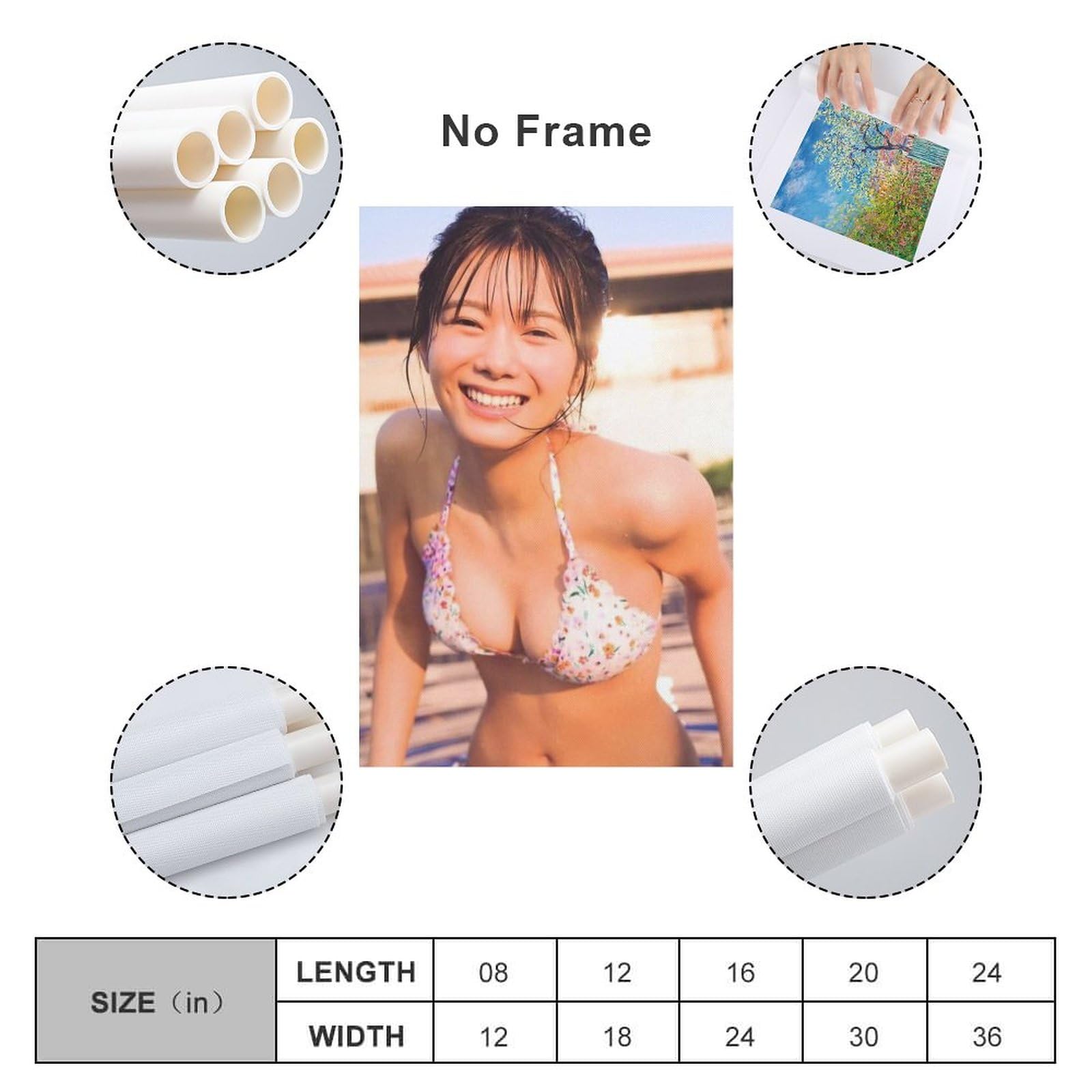 Amazon.co.jp: 田村保乃(櫻坂46)グラビア含む水着画像写真ポスター 壁