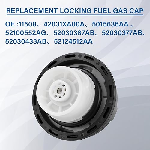 Miniatura 3 de Tapa del depósito de combustible con cerradura #5278655AB, 05278655AB, tapa de gas con cerradura con llave para Dodge Jeep Ram Chrysler - Cherokee