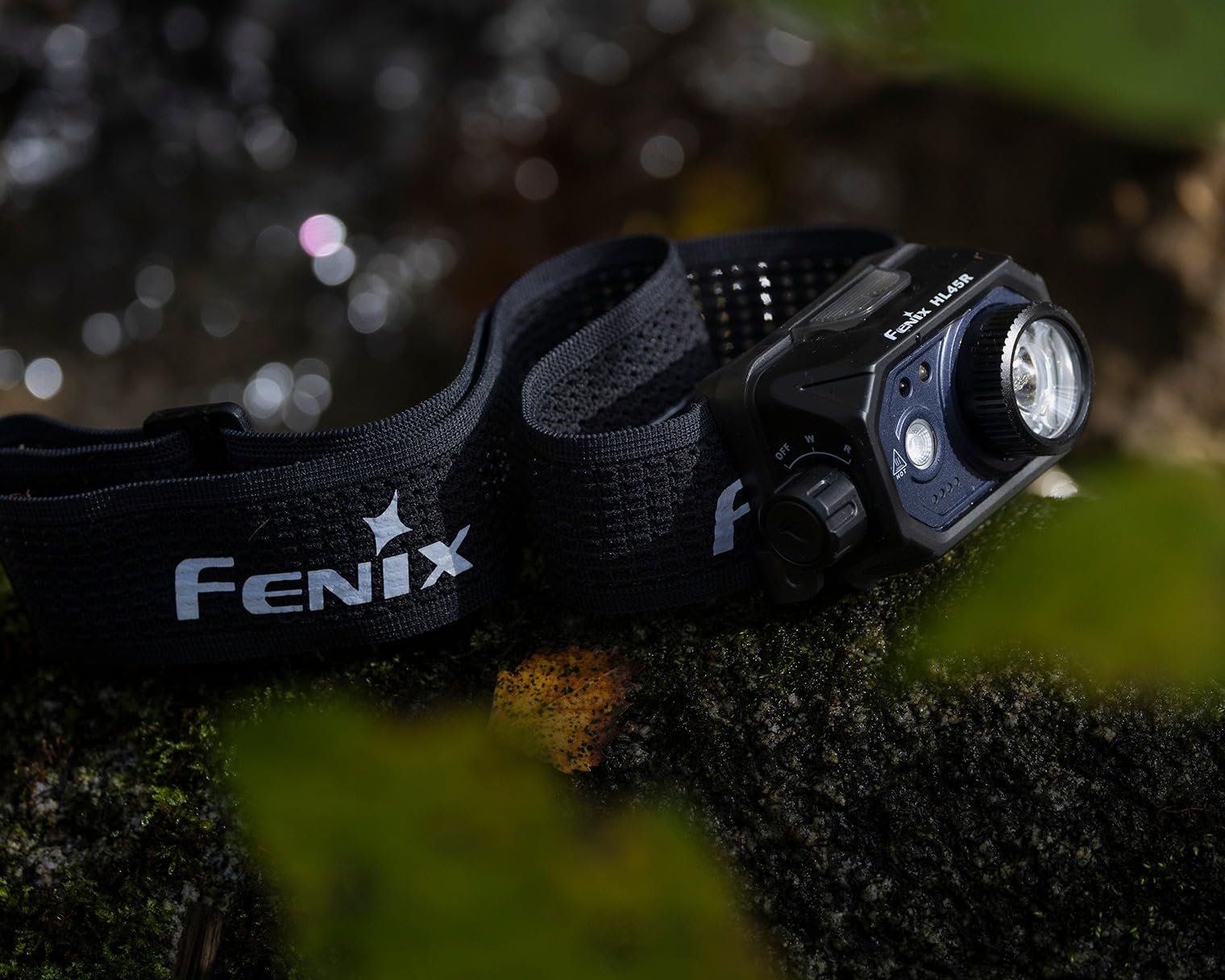 fenix HL45R Rechargeable Focusing Headlamp Outdoor/Work/Multi-Purpose | 1000 Lumens | 220m | 124 Hrs Max | White Focusing Main Beam, Supporting Red Beam, Rotary Control | IP66