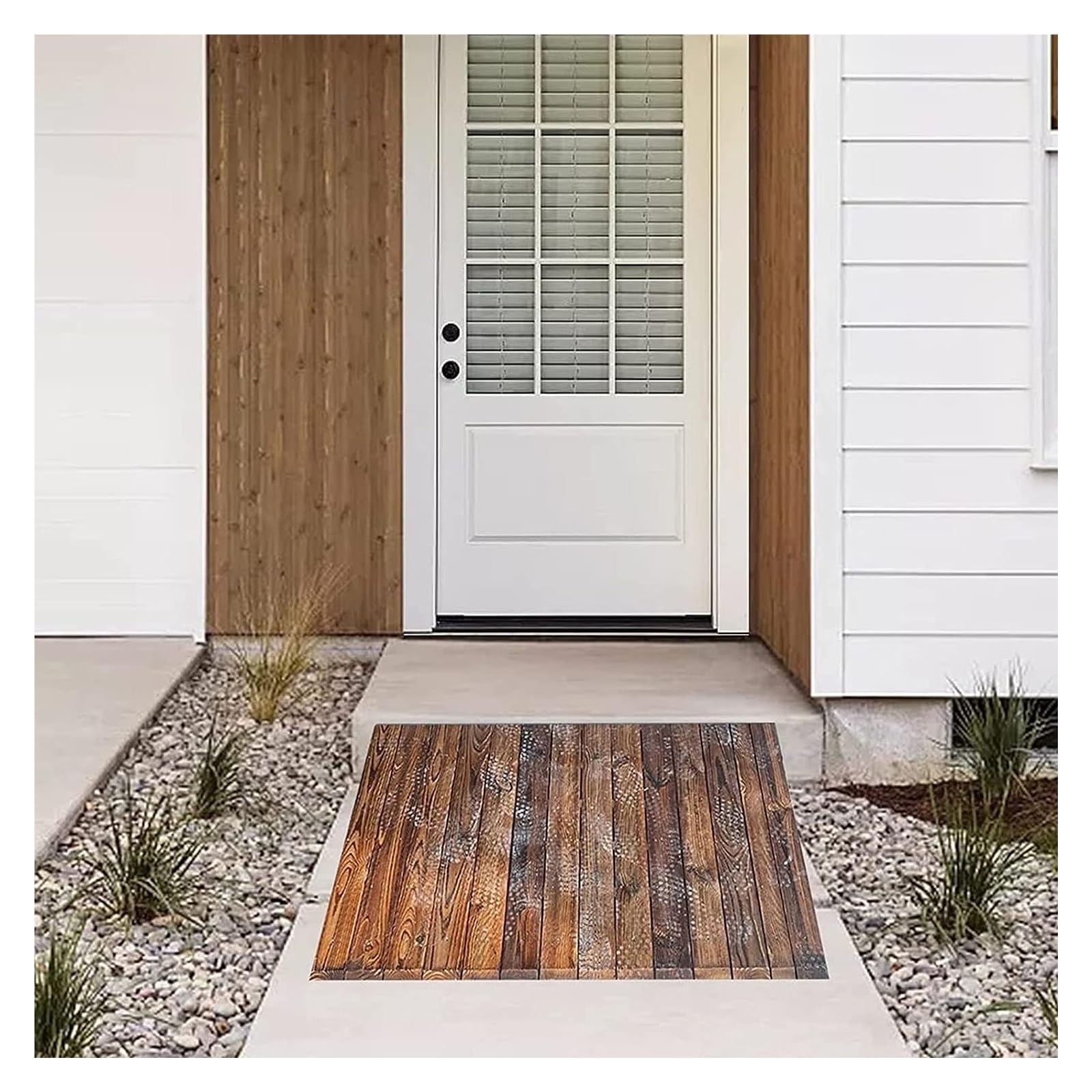 Rampas de Subida de acera de 50/60/70/80/90 cm de Ancho, escaleras de Madera con Pendiente para Scooters de Movilidad para sillas de Ruedas, 15 cm de Alto ()