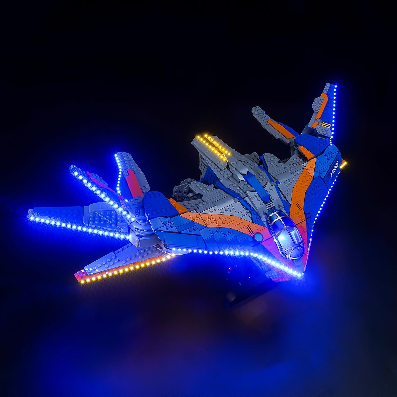 Kit di illuminazione a LED per Lego 76286 Guardiani della Galassia: Milano – Luci fai da te personalizzate per set di costruzione Lego (modello non incluso)